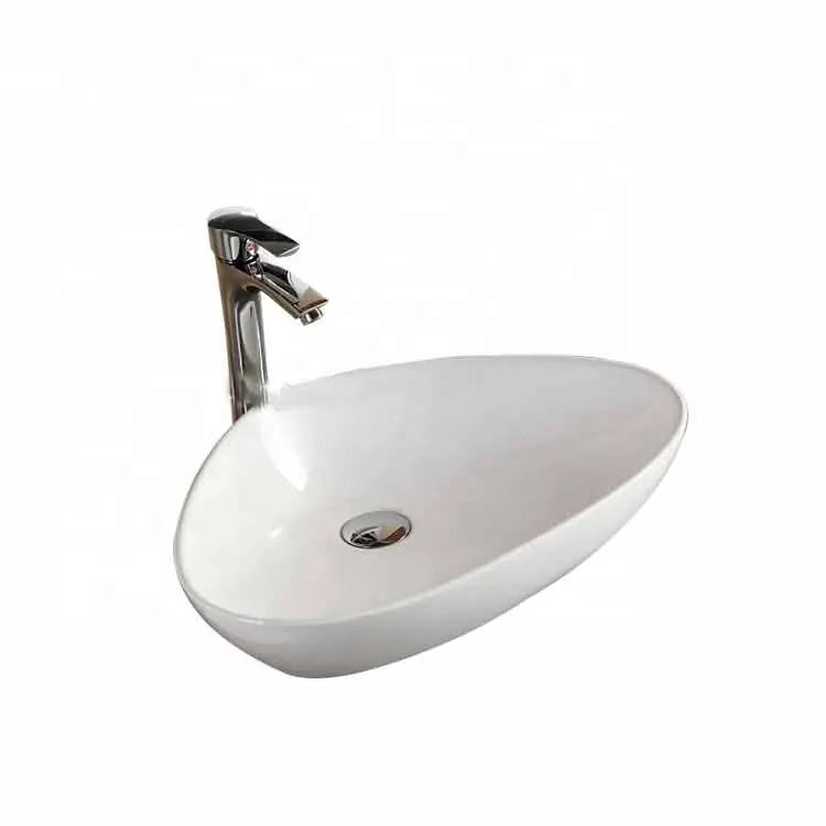 Sanitary ware modern countertop bathroom sinks with hand art designs wash basin