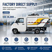 Camion Elettrico LH2000 per Raccolta Rifiuti con Caricamento Posteriore, Macchina per Pulizia Industriale, Fornitura all'Ingrosso per Fabbriche