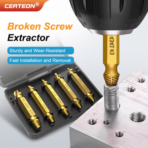 Set Estrattori <span class=keywords><strong>Viti</strong></span> Rotte Strumento Rimozione HSS Spirale Scanalatura Diritta Punta Sinistra <span class=keywords><strong>Estrattore</strong></span> Bulloni - Product Image 2