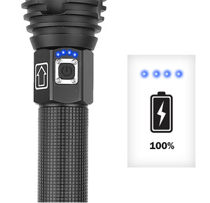 Waterproof Zoomable <strong>Hunting</strong> Led <strong>Torch</strong> 26650 Rechargeable Powerful LED <strong>Flashlight</strong> <strong>Torch</strong> Tactical XHP90 LED <strong>Flashlight</strong> - Product Image 3