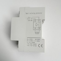 Protecteur de surtension et de sous-tension intelligent WIFI monophasé, commande à distance par application mobile, relais temporisé, rail DIN pour système d'automatisation domestique