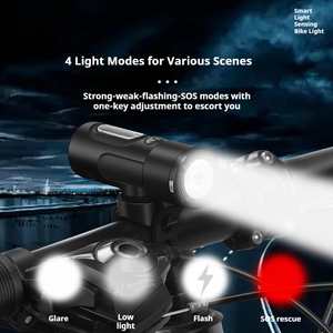 Xe đạp ánh sáng cảm biến đèn pha có thể sạc lại 500 lumens không thấm nước xe đạp leo núi đèn pha - Product Image 3