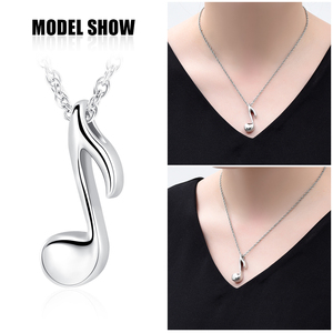 Müzik not kremasyon takı külleri için paslanmaz çelik not Urn kolye kolye hatıra anıt mücevherat Boys için, kızlar - Product Image 5