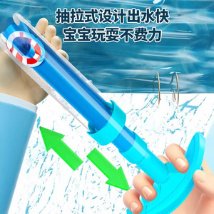 Pistolet à eau de type nouveau pour enfants à grande capacité, jouet de plage, pistolet à eau de type feu d'artifice, pistolets à tirer en matériau PC - Product Image 2