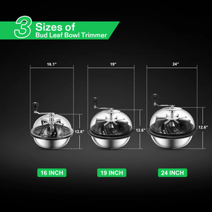 Wholesale Manual 16"19" Leaf Bowl <strong>Trimmer</strong> Spin Cut <strong>Trimmer</strong> Hydroponic <strong>Bud</strong> Leaf <strong>Trimmer</strong> - Product Image 2