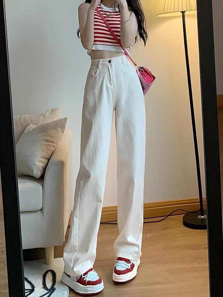 Pantalon cropped blanc