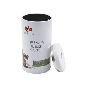 Tùy Chỉnh Cấp Thực Phẩm Vòng Lon Thiếc Rỗng Kim Loại Canister Với Kín Nắp Cho Cà Phê Hoặc Cookie Bao Bì Hình Dạng Xi Lanh - Product Image 1