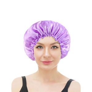 Best Selling High Quality Women Large Satin <b>Bonnet</b> Sleeping Sleep Cap Custom with Multi Colors - Product Image 2