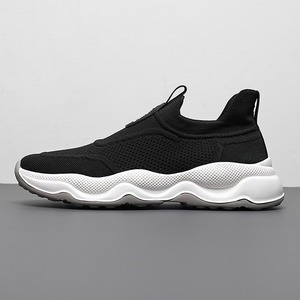 New men's slim style breathable fabric shoes <b>thick</b> soles Fashionable casual shoes Comfortable trendy <b>socks</b> Men's shoes - Product Image 4
