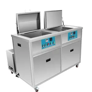 Dual Tank ultrasonic cleaner machine with cleaning and drying CR-2090GH 560L