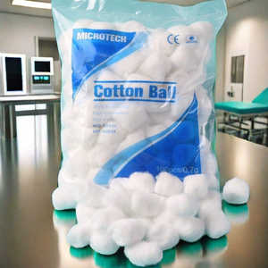 Batuffolo di cotone batuffolo di cotone cotone organico medico sterile batuffolo di cotone assorbente - Product Image 1