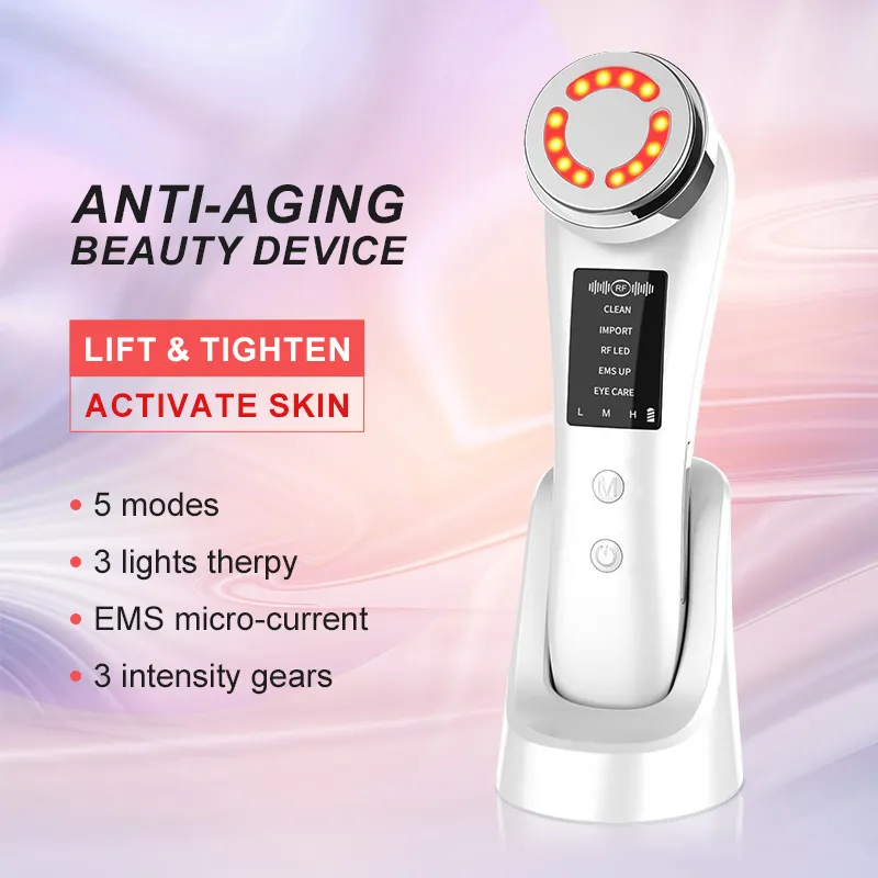 2024 Trending Products Best Machine Portable Ems 5 In 1 Skin Tighten Facial Lifting Machine Skin Tightening Face Massager