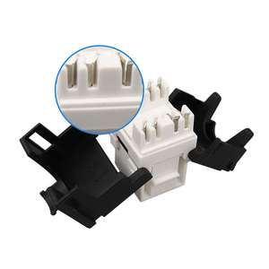 Connecteurs Keystone Ethernet Cat6 <span class=keywords><strong>RJ45</strong></span> 180 degrés Idéal pour les panneaux <span class=keywords><strong>de</strong></span> <span class=keywords><strong>brassage</strong></span> Blanc et  Socket - Product Image 3