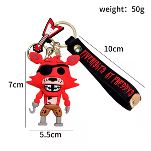Figurine d'action de jeu de dessin animé FNAF Freddy's <span class=keywords><strong>Fazbear</strong></span> Bear Doll Model Toy Five Nights Freddy Keychain for Kid Birthday Gift - Product Image 4