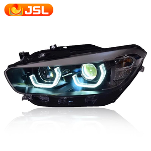 Faro Anteriore Car Styling per <span class=keywords><strong>BMW</strong></span> <span class=keywords><strong>F20</strong></span> 2015-2018 116i 118i 120i con Proiettore a Lente LED Design DRL e Indicatore di Direzione per Auto - Product Image 4