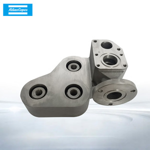 Base de filtre à huile Atlas Copco 1614900601 en acier moulé, pièce de compresseur industriel - Product Image 3