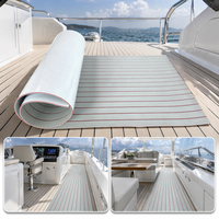Tapis de pont de bateau en mousse EVA personnalisé pour extérieur, moderne, adhésif, brossé, antidérapant, anti-UV, pour bateaux et yachts