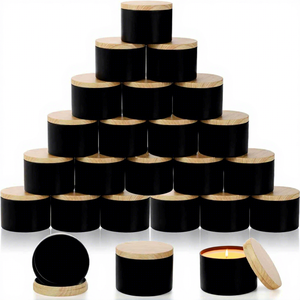 Contenedor Redondo Portátil, Ligero y Reutilizable para Viajes, Velas, Manualidades, Recuerdos de Fiesta, Lata de Velas Confiable - Product Image 2