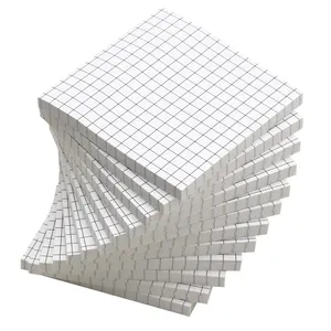 Wholesale Eco School Notebook Stationery Lined With Grid Self-Adhesive White Square Grid Sticky Notes