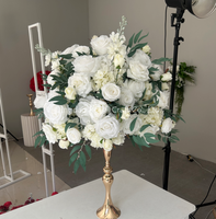 Autres décorations florales et végétales en gros pour mariage, boules de fleurs roses, centres de table