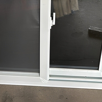 Fenêtre coulissante UPVC résistante aux ouragans, double vitrage, avec moustiquaire, 37x38, blanche, style américain, pour les Bahamas
