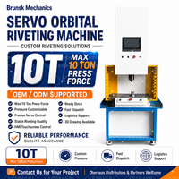 Machine à riveter orbitale électrique automatique de haute précision de 10 tonnes pour rivets solides avec outils de rivetage personnalisés