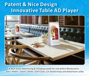 Support lcd numérique odm oem affichage de menu personnalisé restaurant menu banque d'alimentation table lecteur publicitaire banque d'alimentation - Product Image 3