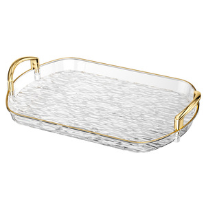 Plateau en plastique de luxe léger avec poignées doubles, plat de service haut de gamme pour la maison, <span class=keywords><strong>assiette</strong></span> de dîner, <span class=keywords><strong>assiette</strong></span> de restaurant commerciale, grande <span class=keywords><strong>assiette</strong></span> épaissie - Product Image 5