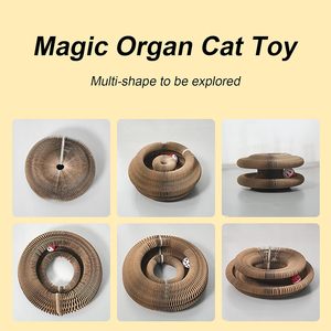 Griffoir en carton pour chat, jouet interactif pour chat, jouets à forme changeante, jouet à griffer pour chat - Product Image 2