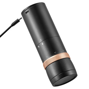 Electric Coffee Grinder Portable Usb Powered Metal Housing For Espresso And Pour Over Beans Customizable Settings - Product Image 1