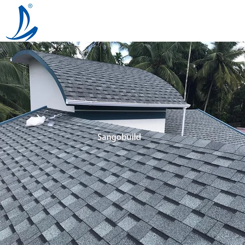 Lightweight Roofing Building Materials USA Approved Quality Wholesale Price List 3 tab Blue Asphalt Shingles Prices in India