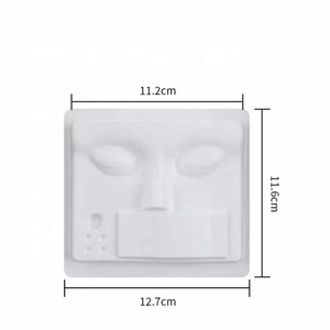 Extensión de pestañas simple, cabeza de Maniquí de plástico para entrenamiento, Cara Humana, bandeja de pestañas de práctica 3 en 1 - Product Image 5