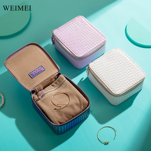 WEIMEI Nouvelle Trousse de Maquillage Portable OEM pour Femme, Boîte de Rangement à Bijoux avec Fermeture Éclair - Product Image 5