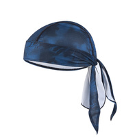 Venta al por mayor personalizado al aire libre ciclismo montar pirata sombreros bicicleta pirata casco pañuelo Durag