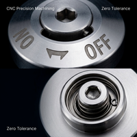 Dispositif de verrouillage rapide à quart de tour, sur mesure OEM, en acier inoxydable usiné CNC de précision, avec fixation à une touche