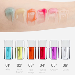 Huile de Soin des Lèvres Végétalienne Hydratante et Repulpante Personnalisable 7 Couleurs, Acide Hyaluronique, Vitamine C, Éclaircissante, Hydratante, Parfum Fruité, Vente en Gros - Product Image 3