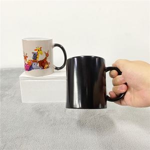 Tasses en céramique blanches vierges de 330 ml (11 oz) en porcelaine, sensibles à la chaleur, changeant de couleur, avec poignée, pour impression par sublimation à chaud - Product Image 4