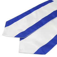 Écharpe de graduation du Salvador 72 pouces, drapeau national, écharpe de classe de 2026, décoration de remise de diplôme