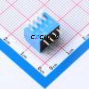 DP-04BP DIP Switch Through hole Component (THT) Switch Piano Key 4 2.54mm Blue - Product Image 1