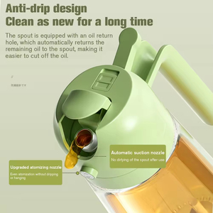 Bottiglia Spray Professionale <span class=keywords><strong>per</strong></span> <span class=keywords><strong>Olio</strong></span> da Cucina <span class=keywords><strong>per</strong></span> Insalate, Grigliate, <span class=keywords><strong>Friggitrice</strong></span> <span class=keywords><strong>ad</strong></span> <span class=keywords><strong>Aria</strong></span>, Dispenser in Vetro da 470ml con Nebulizzatore Fine - Product Image 4