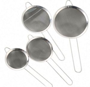 Small Stainless Steel Conical Cone Mesh Sieve Strainer Long Handle Hanging Loop Hooks Tea Coffee Cocktail Food Home Filtering - Product Image 4