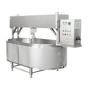 500l Cheese Vat Cheese Heating Kettle Cheese Curd Forming Vat