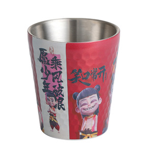 Nezha Stainless Steel Tumbler 304 Thermal Insulation Cup For Beverage And Milk Drink With Nezha Design - Product Image 2