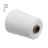 Recycled Eco-friendly 70% Polyester 30% Cotton 5S/1 7S/1 10S/1 OE Blended Yarn Super Soft for Socks or Gloves