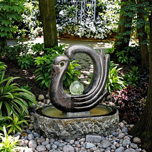 Wasserfall brunnen aus natürlichem Granitstein im Freien Rechteckiges <span class=keywords><strong>Bali</strong></span>-Becken mit fließendem Wasserspiel für Garten ornamente - Product Image 2