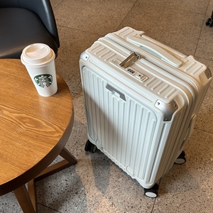 Japan 20inch Front-opening Spinner Suitcase Men Women Universal Wheel Carry-on <strong>Luggage</strong> Expandable Zipper case Silent Wheel Bag - Product Image 2