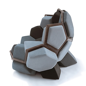 Fauteuil Modulaire Créatif Fait Main de Luxe Nordique Moderne pour Hôtel, Villa, Chambre à Coucher - Modèle <span class=keywords><strong>Quartz</strong></span> - Product Image 2