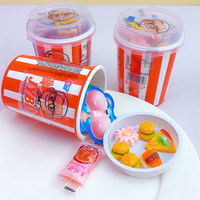 Permen Gummy Bentuk Makanan Cepat Saji Campuran Rasa Buah, Mainan Ember Kustomisasi Pabrik, Camilan Anak, Hadiah Pesta, Grosir