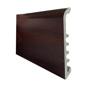 Plinthe en PVC en chêne blanchi grand outil de tournage de barre 75x9mm 2m - Product Image 2
