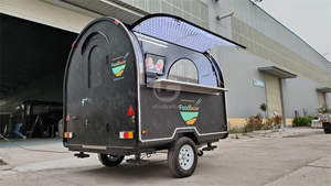 Camion de restauration rapide personnalisé YT-FR220WD, noir, pour café, hot-dogs, glaces, jus, pizzas, chariot de restauration rapide, bar - Product Image 3